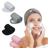 ZHJISHGUO Spa Headband 6 Pack, Non-Slip Terry Cloth Sweat, Stretchable Adjustable Facial Headband for Face Washing, Makeup, Yoga, Sports, Shower, Washable Hair Wrap (Black 6pcs) view 2