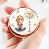 Wrappiness Personalized Compact Mirror for Women - Custom 2-Sided Mirror with Birth Month Flower, Ideal for Best Friends, Bridesmaids on Birthdays, or Anniversaries view 2
