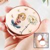 Wrappiness Personalized Compact Mirror for Women - Custom 2-Sided Mirror with Birth Month Flower, Ideal for Best Friends, Bridesmaids on Birthdays, or Anniversaries view 4