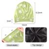 Stars Lime Green Hair Bonnet for Sleeping 1 PC Satin Sleep Bonnets for Women Men Satin Lined Sleep Night Cap For Curly Hair Wrap view 4