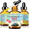Botanical Beauty BLACK SEED OIL 100% Pure Natural Undiluted Virgin Unrefined Cold Pressed Carrier Oil. 1 Fl.oz.- 30 ml. for Face, Skin, Body, Hair, Nails. Rich in Vitamin C, Vitamin E view 1