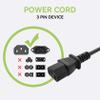 Dmoizka UL 5ft AC Power Cord Cable Lead Compatible with Marshall SC20C JCM 800 20W 1x10-inch Combo Amp view 4