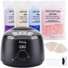 Wolady Waxing Kit for Women men,Fast-Melting Digital Wax Warmer for Face Hair Removal,4 Bags Hard Wax Beads & 45 Sticks,At-Home Waxing Kit for Bikini,Brazilian,Eyebrows,Leg,Full Body view 1