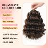 8 Packs Curly Crochet Hair for Women 10 Inch Short Pre Looped Ocean Wave Crochet Hair Deep Water Wave Twist Crochet Braids Synthetic Braiding Hair Extensions10 Inch,P4/30 view 4