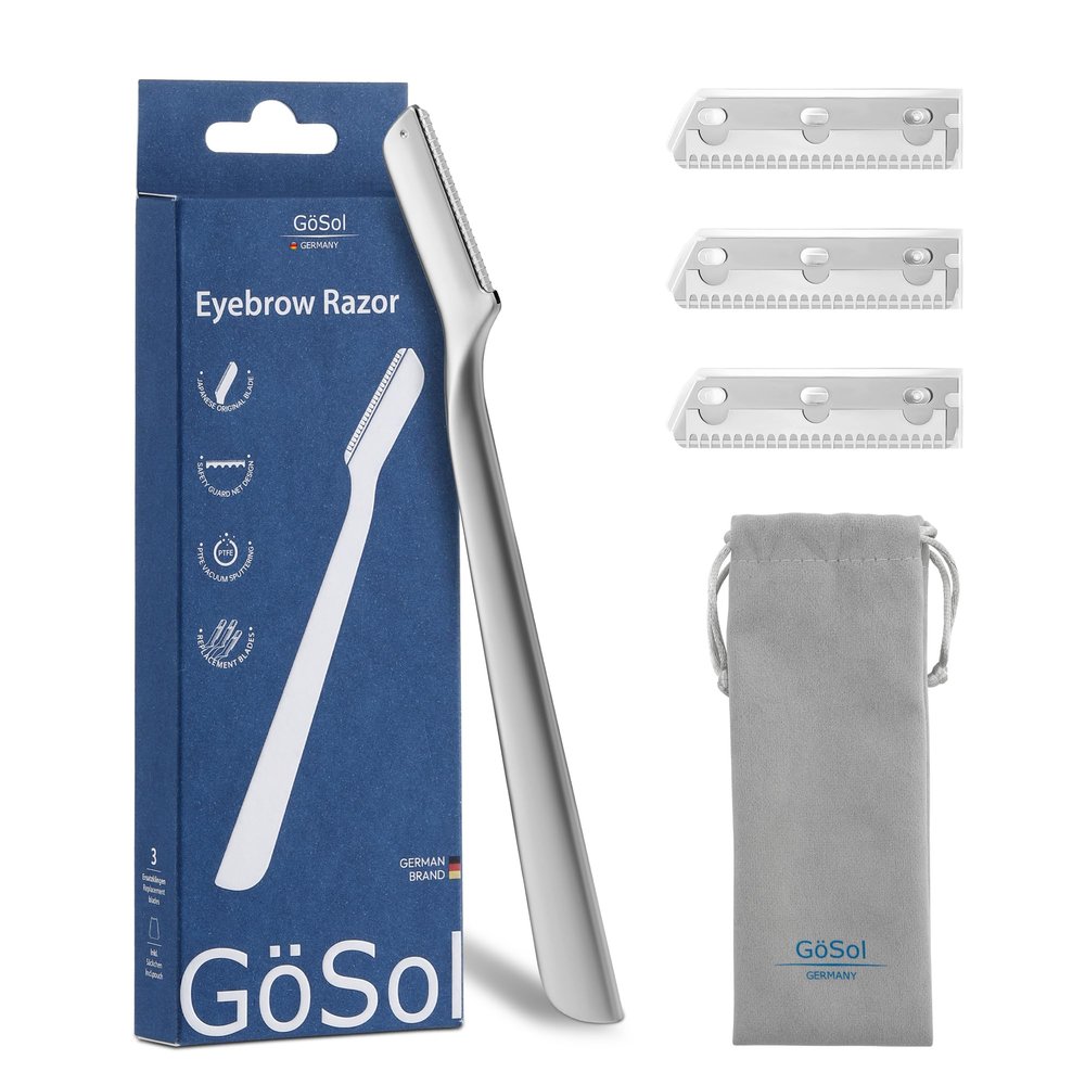 GSol Professional Metal Dermaplaning Razors W/Extra 3 Refills
