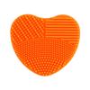 Makeup Brush Cleaner Scrubber Silicone Mat Wash Pad for Cosmetic Powder Liquid Brushes White Non Slip Quick Dry Tool view 3