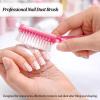 Dual-Sided Handle Grip Nail Cleaning Brush for Hands and Feet with Soft & Stiff Bristles (2 Pack) view 3