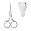 3.5 Inch Silver Eyebrow Scissors, Stainless Steel Small Grooming Scissors for Women Men, Professional Small Precision Scissor for Eyebrows, Nose, Mustache, Beard, Eyelashes view 1