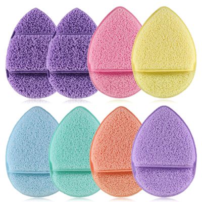 8 PCS Face Sponges for Cleansing Puff Facial Sponge Reusable Makeup Remover Sponges Colorful Facial Scrubber Pads for Washing Face