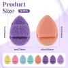 8 PCS Face Sponges for Cleansing Puff Facial Sponge Reusable Makeup Remover Sponges Colorful Facial Scrubber Pads for Washing Face view 2