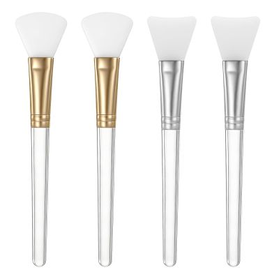 4 PCS Mask Brushes for Facials, Face Mask Brush Soft Silicone Masks Application Tool for Even Coverage Skincare Enhancer Hairless Applicator Tool for Mud, Clay, Charcoal