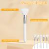 5PCS Silicone Face Mask Brush Facial Silicone Mud Mask Applicator, Soft Jelly Face Mask Tool Lotion Applicator for Skincare - White Color view 3