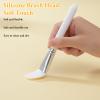 5PCS Silicone Face Mask Brush Facial Silicone Mud Mask Applicator, Soft Jelly Face Mask Tool Lotion Applicator for Skincare - White Color view 4