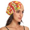 Summer Pineapple Hibiscus Hair Bonnet for Sleeping 1 PC Satin Sleep Bonnets for Women Men Satin Lined Sleep Night Cap For Curly Hair Wrap view 3