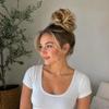 Qunlinta Large Messy Bun Hair Piece Wavy Curly Bun Scrunchies Thick Updo Scrunchies Hair Extensions Hairpieces for Women Girls Brown Mix Bleach Blonde view 2