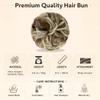 Qunlinta Large Messy Bun Hair Piece Wavy Curly Bun Scrunchies Thick Updo Scrunchies Hair Extensions Hairpieces for Women Girls Brown Mix Bleach Blonde view 4