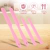 2 Pcs Silicone Paint Stir Stick Set, Reusable Silicone Wax Sticks with 2 Pcs Spatula Scraper, Paint Stirring Sticks for Mixing Epoxy DIY Crafts Home Salon Body Use(Pink) view 3