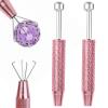 2 PCS Piercing Ball Grabber Tool Piercing Tools for Changing Jewelry 4 Claw Pearl Gem Grabber Pick Up Tool for Jewelry Craft Small Parts Pickup view 1