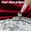 2 PCS Piercing Ball Grabber Tool Piercing Tools for Changing Jewelry 4 Claw Pearl Gem Grabber Pick Up Tool for Jewelry Craft Small Parts Pickup view 3