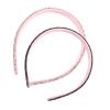 INOOMP 2pcs Rhinestone Wide Headband Hairband Set, Glitter Bejewelled Black and Pink Hair Accessories for Women, Fashion Sparkle Hairbands Suitable for Daily and Party Wear view 1