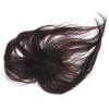 CATIEBYE Hairpiece Topper Clip 15cm Dark Brown Human Hair Wiglet for Thinning Hair Women Middle-aged Cover for Daily Use view 1