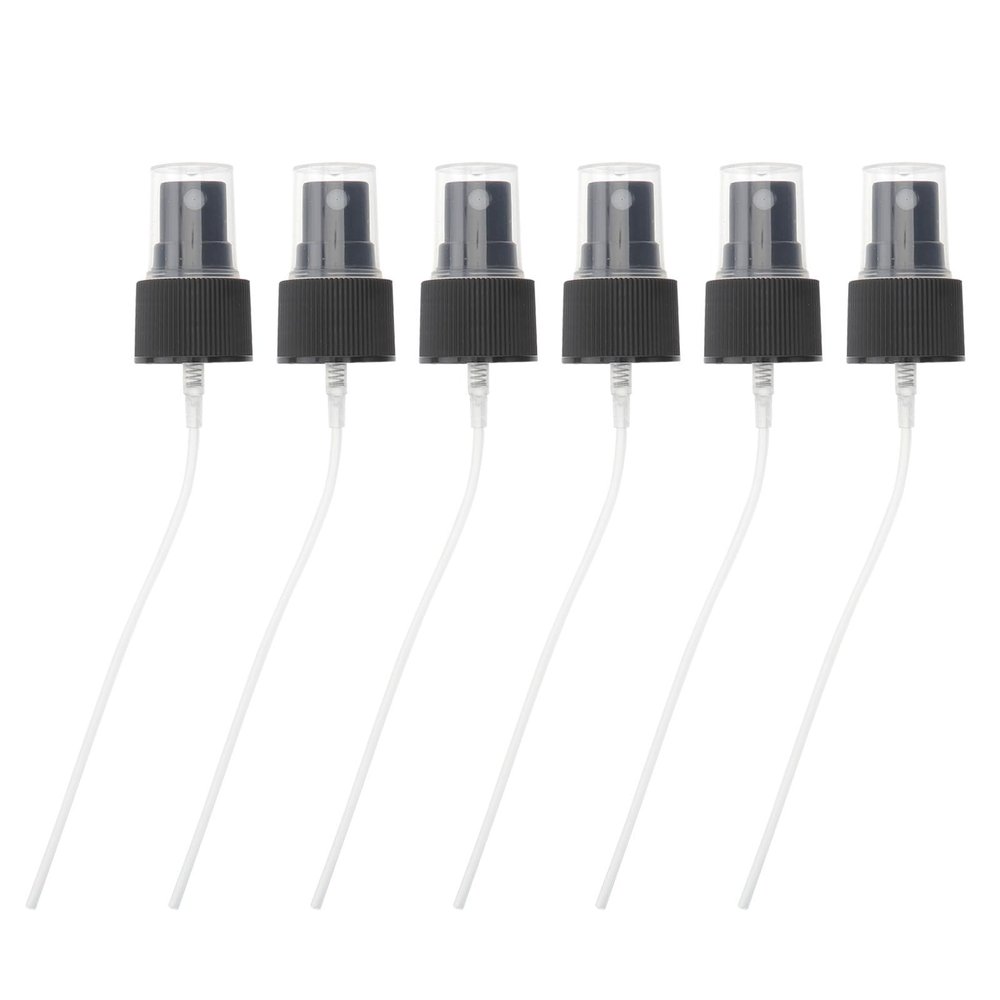 VILLCASE 20 Pcs Black Spray Nozzle Replacement for 24mm Perfume Bottles