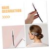 TEHAUX Vintage Wooden Hair Sticks 2pcs Purple Plume Chinese Traditional Hair Forks for Women Daily Commute and Bun Styling view 3