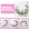 Cabilock Three-layer Butterfly Flower Headband Hair Accessory, Floral Crown Tiara for Women, Wedding and Prom Hairpiece, Elegant Bridal Headband for Special Occasions view 3
