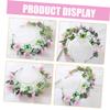 Cabilock Three-layer Butterfly Flower Headband Hair Accessory, Floral Crown Tiara for Women, Wedding and Prom Hairpiece, Elegant Bridal Headband for Special Occasions view 4