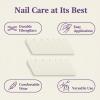84Pcs 7Sizes Fiberglass Nail Wrap Pre Cut Repair Patches for Split Broken Nails Home Salon DIY Art Tools view 3