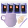 Galdino Waxing Kit For Women, Wax Kit, Microwave Hard Wax Kit With 400g Wax Beads, At Home Hair Removal For Face, Bikini, Leg, Arm, Body, Underarm view 1