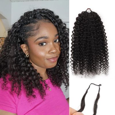 50g 14inch Water Wave Pre-Separated Miracle Knots Feather Crochet Hair
