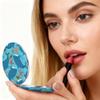 WeUNkey Blue Shark Starfish Round Mirror for Women Girls, Round Cosmetic Mirror 2X/ 1X Magnification, Small Folding Portable Handheld Sweet Gift for Sister Daughter Mom Wife view 4