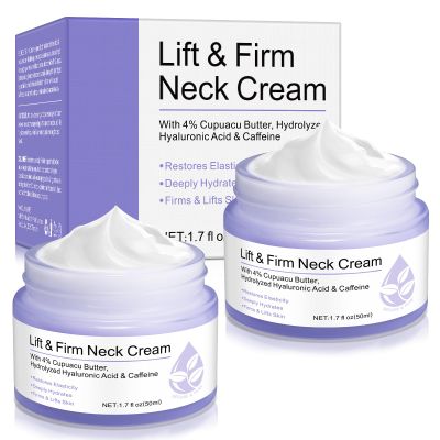 Ruduwu Tighten & Lift Neck & Chest Moisturizer Cream for Visibly Firming, Anti-Aging Treatment, Hydrate, Smooth & Nourish Delicate Skin on Neck and Dcolletage (3.4 Fl Oz (Pack of 2))
