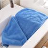 TEHAUX 2pcs Thickened Fast Dry Hair Towels Absorbent Dry Hair Caps Microfiber Shower Turban for Women and Men Bathroom Use Brown + Blue view 2