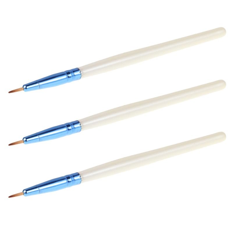 3pcs Fine Point Eyeliner Brush Applicators Portable Eye Gel Makeup Tools for Precise Eye Liner Application and Detailed Cosmetic Use
