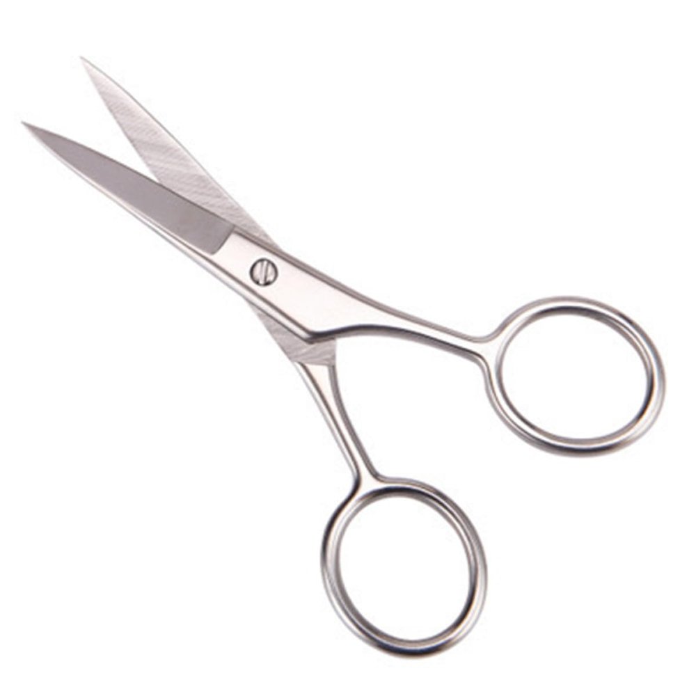 2 Piece Stainless Steel Beard Scissors for Men, Precise Trimming