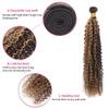 Ailabi P4/27 Brazilian Human Hair Bundles Highlight Chocolate Honey Blonde 26 28 30 Inch Jerry Curly Wave Bundles Human Hair 8A Unprocessed Quick Weave Sewn In 3 Bundles for Black Women view 3