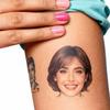 Custom Temporary Tattoos for Adults - Personalized Face Stickers with Photo for Valentine's Day, Anniversaries - Customized Tattoos Temporary for Couples, Bachelorette Parties - Set of 12 view 2