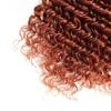 Ailabi One Bundle Human Hair 26 Inch Deep Wave Human Hair Single Bundle 100g/Pc Copper Red Brown Deep Wave Brazilian Quick Weave Sewn In Hair for Black Women view 3