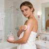 Dusting Powder Jar 800ml Glass Makeup Sponge Dish view 3