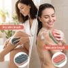 2 Pack Shower Sponge for Body, Exfoliating Bath Sponges for Women Men, Reusable Body Scrub with Loofah Fiber, Deep Cleaning Shower Puff 2 Colors view 4