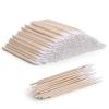 400PCS Pointed Cotton Swabs with Wooden Sticks, Precision Cotton Tipped Applicators, Microswabs for Nails Eyelash Extensions, Makeup Ear Nail Tattoo Crafts view 1