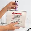 kdqua Grammy Gifts Makeup Bag, Grammy Gifts for Mother's Day from Grandkids, Best Grandma Gift for Birthday from Grandson Granddaughter Cosmetic Bags Zipper Pouch Travel Organizer Toiletry Bag view 2