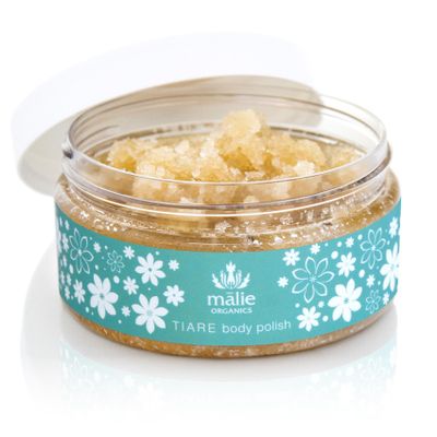 Mlie Organics Body Polish, Tiare Scent, Sugar Scrub Exfoliator, Vegan, 8 oz
