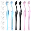 6Pcs Portable Mini Eyebrow Razor Trimmer, Mini Eyebrow Razor, Brow Touch Up Razors Multipurpose Face Trimmers with Precision Cover Small Shaver for Women Makeup Face Care Tools view 1