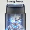 Foil Shavers for Men, Electric Razor Cordless Waterproof Wet Dry Use, LED Display Rechargeable view 2