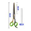 Professional Hair Cutting Scissors 6.5 Inch, Black-gold, Premium Stainless Steel Haircut Scissors - Barber & Salon Shears for Women, Men, Kids, Includes Comb & Finger Ring view 2