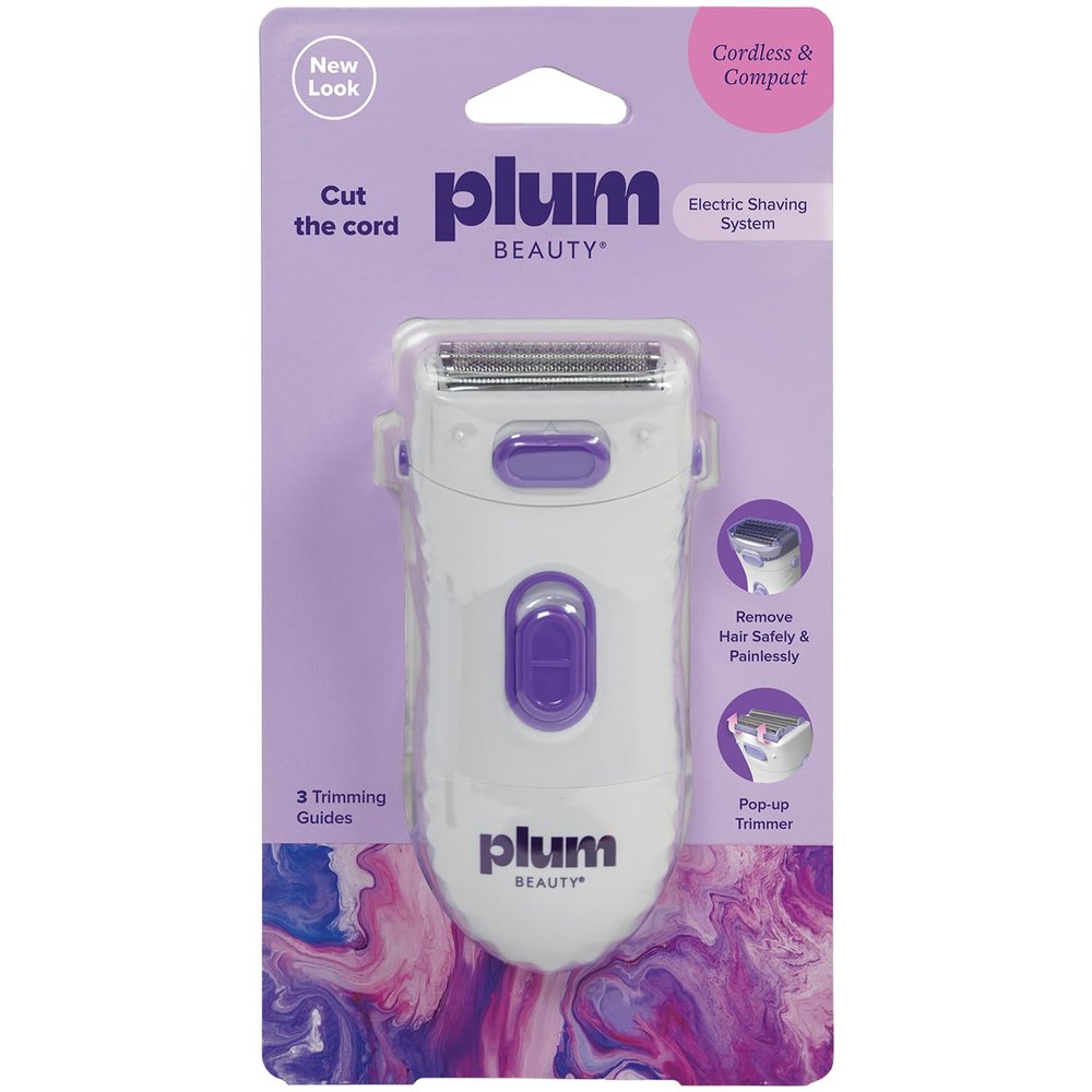 Plum Beauty Electric Shaver for Women, Cordless Wet & Dry Foil Shaver
