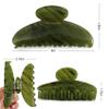 Bgffuy Large Acetate Hair Claw Clips, Olive Green, 4 Inch view 2